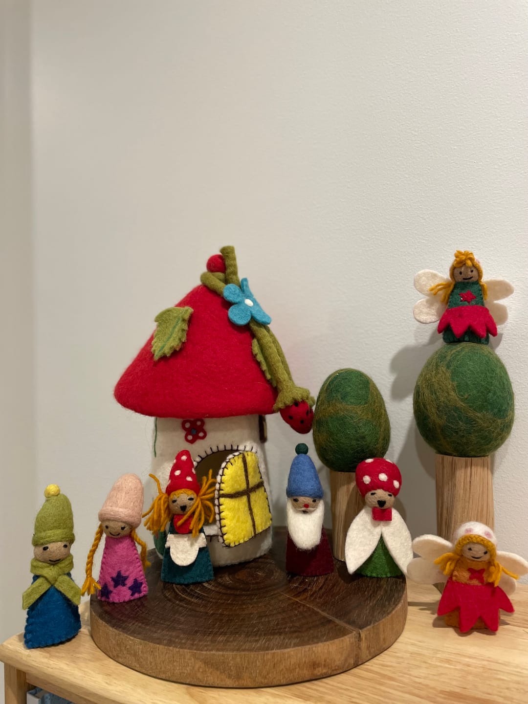 Customer photo review of Fairies & Gnomes Finger Puppet Set