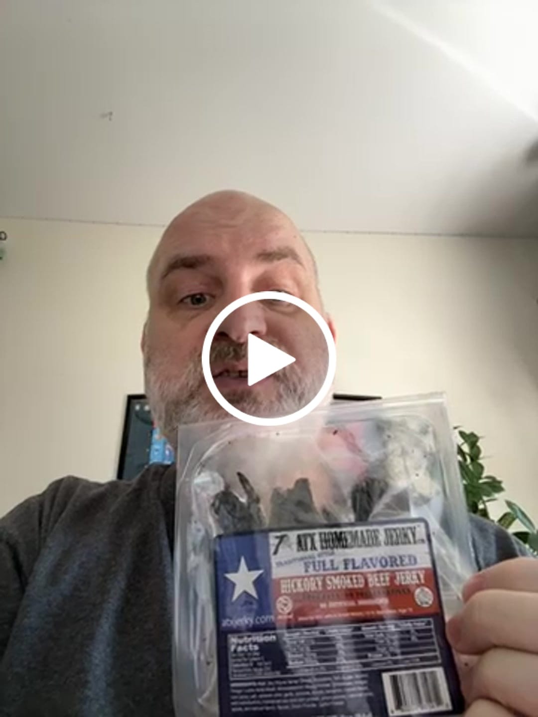 Customer video review of Full Flavored Beef Jerky