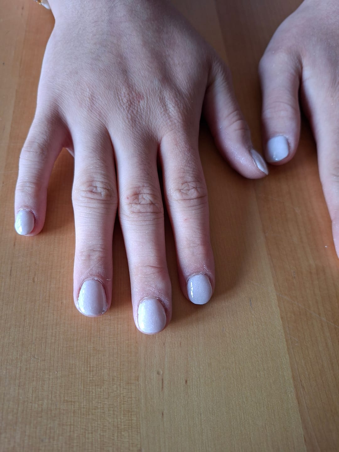 Customer photo review of Sweet Pink Bling Dipping Powder