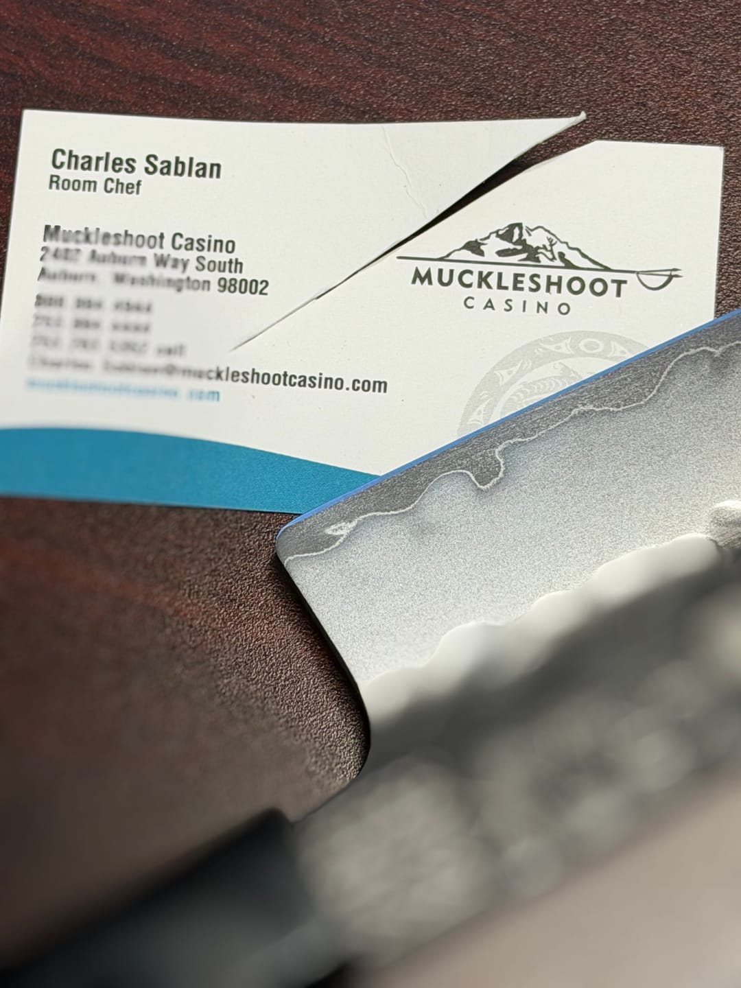 Customer photo review of Åchugao Pripåra Precision Chef Knife 8.5" w/ Black G10 Handle