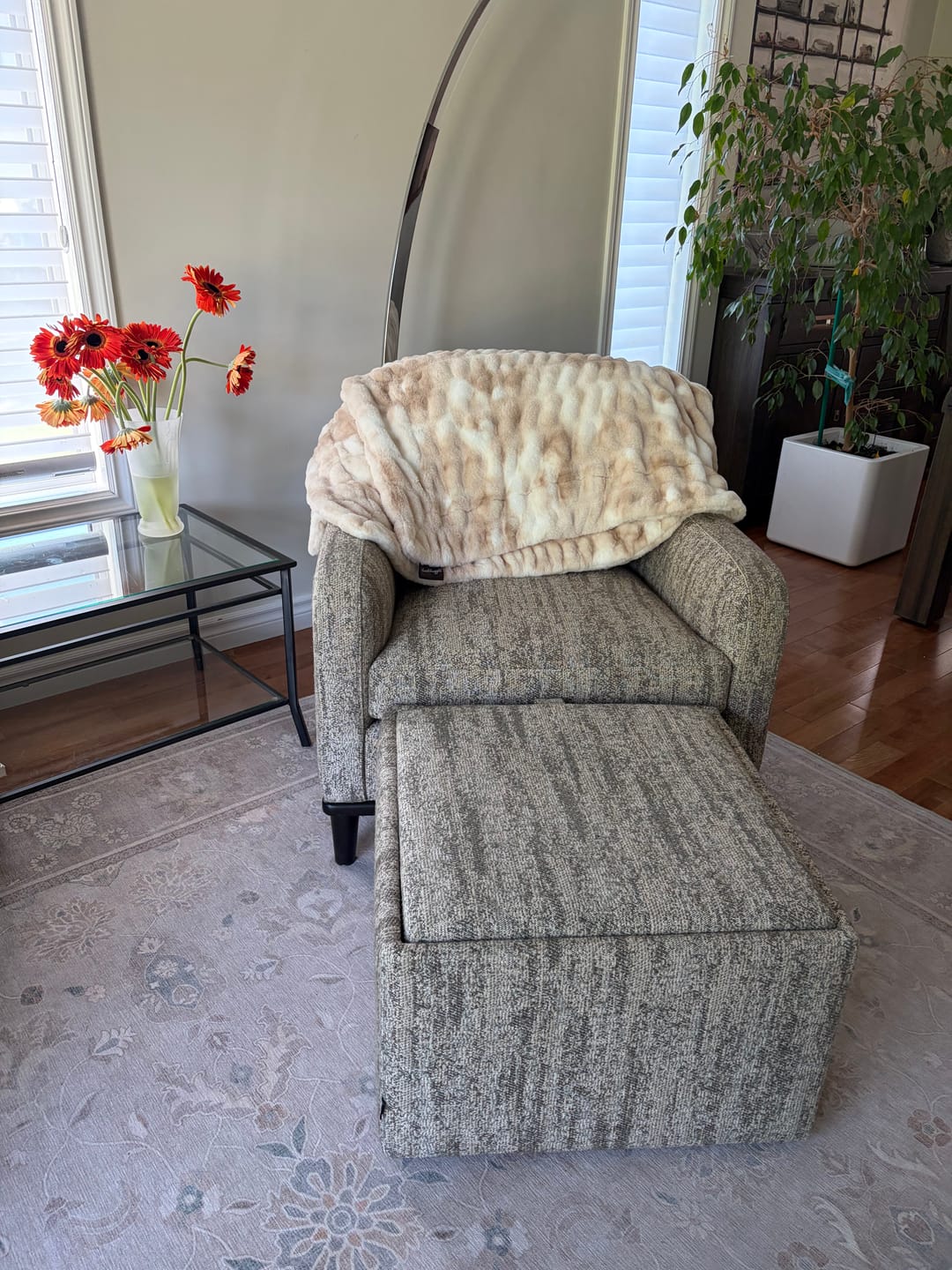 Customer photo review of Smokey Clouds Minky Blanket