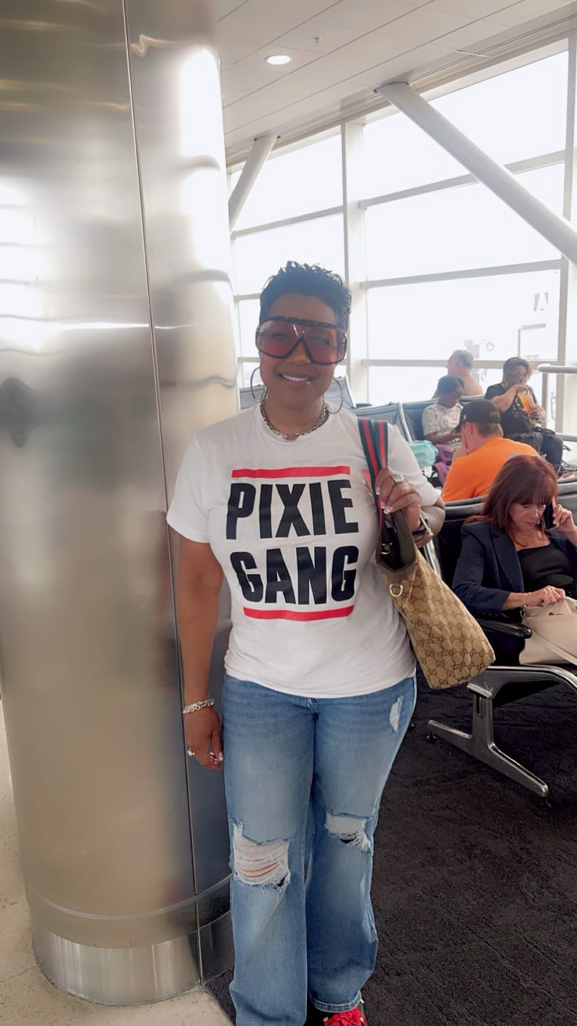 Customer photo review of Pixie Gang T-shirt (Wht)