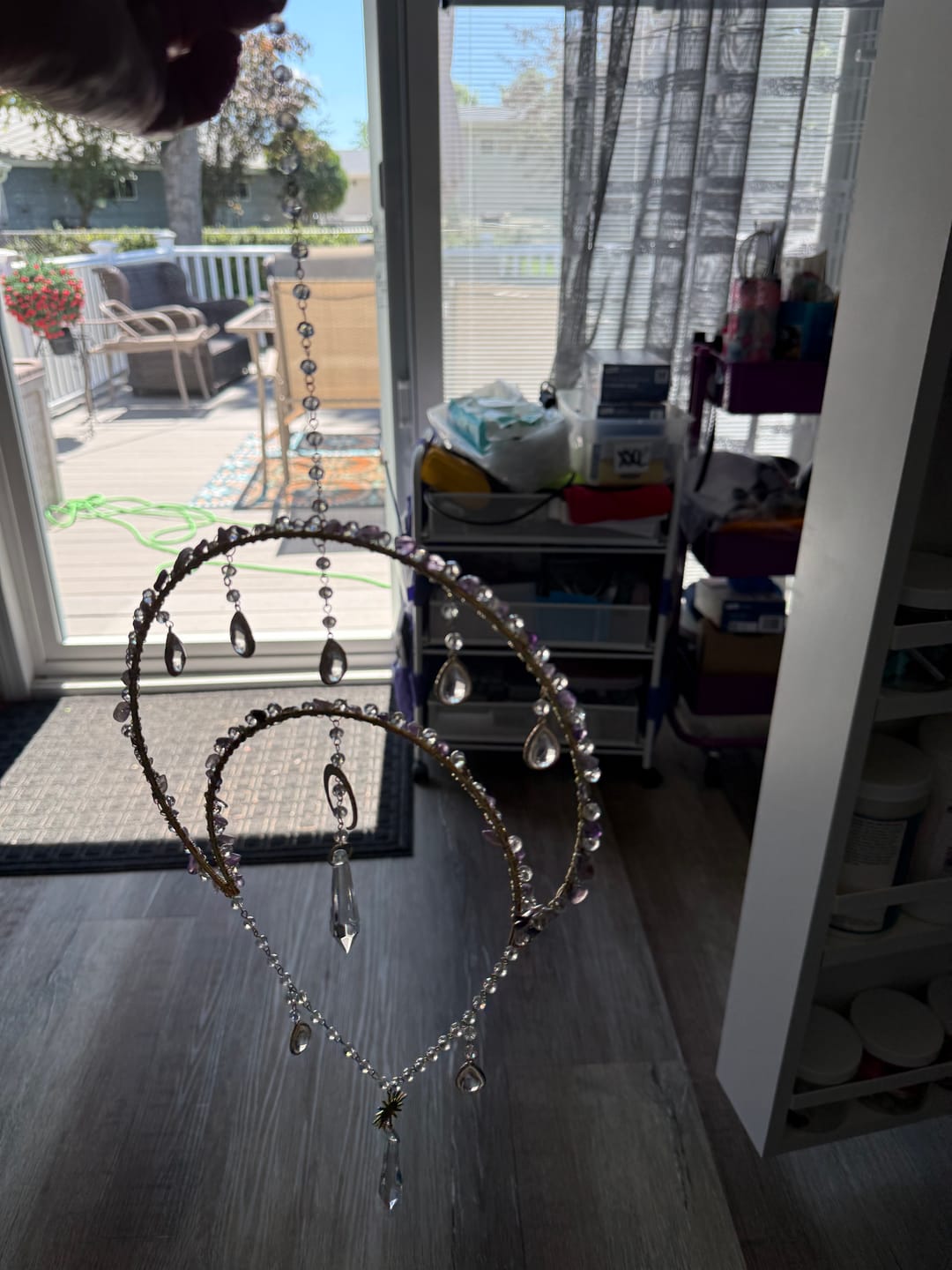 Customer photo review of Moon Crystal Suncatcher DIY Kit celestial Light Catcher - Aria