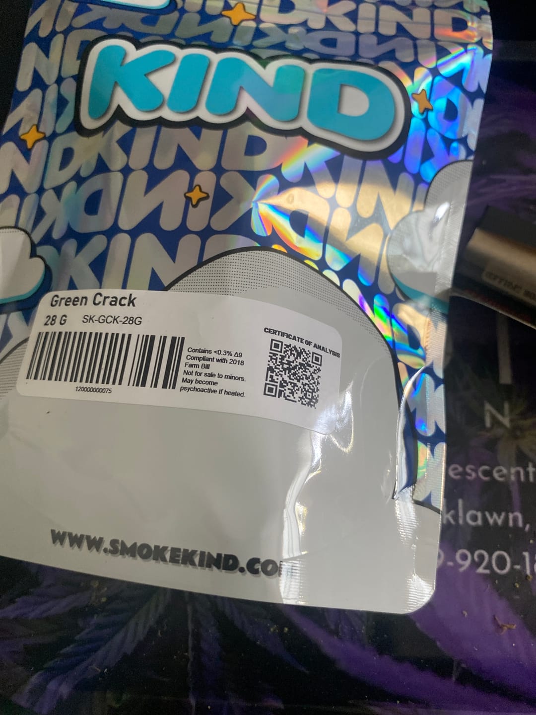Customer photo review of Green Crack - 28 Grams - Sativa