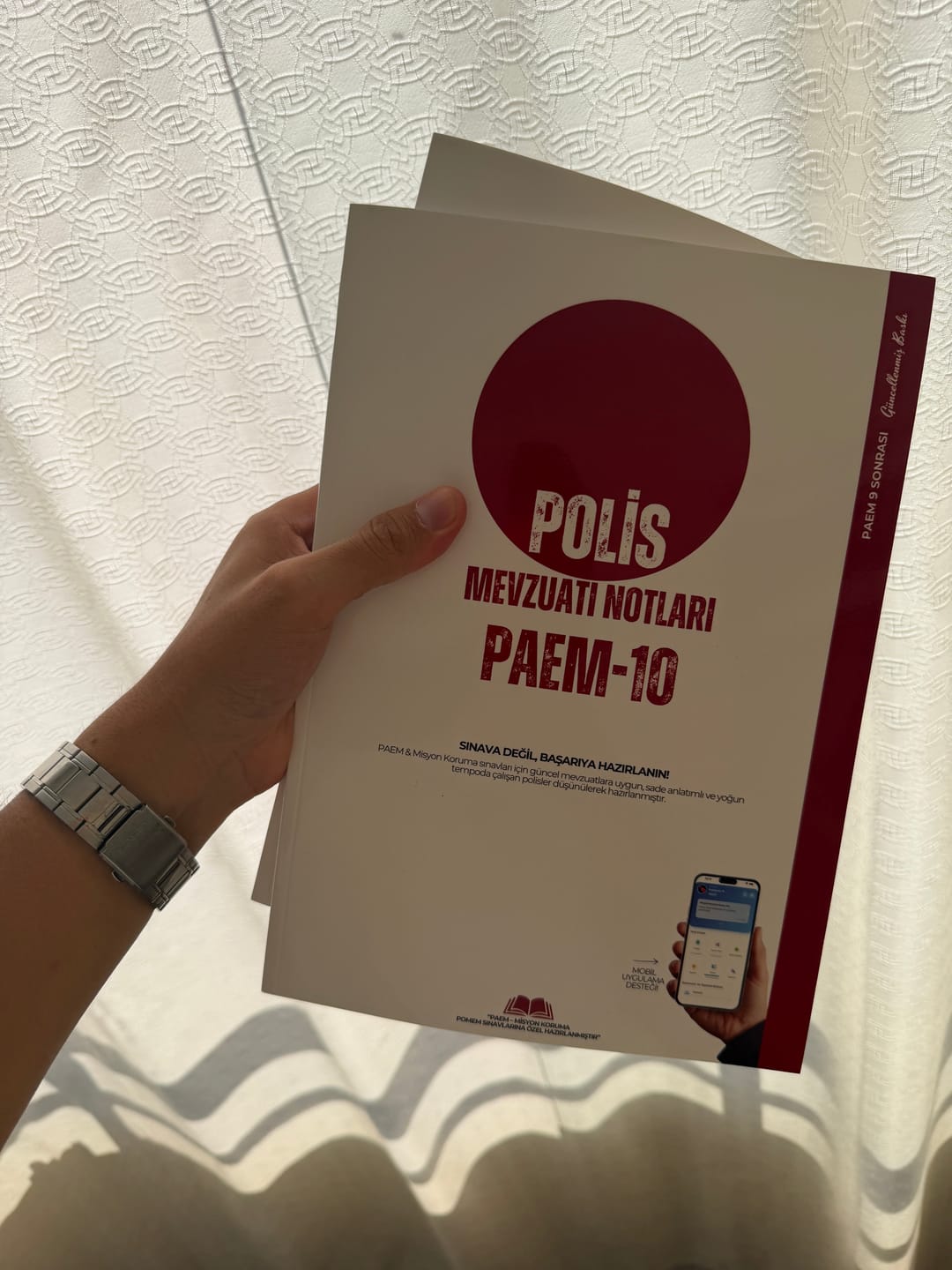 Customer photo review of PAEM-10 | 3 KİTAP (Tüm Dersler ve Soru Bankası) Mobil Uygulama Hediye