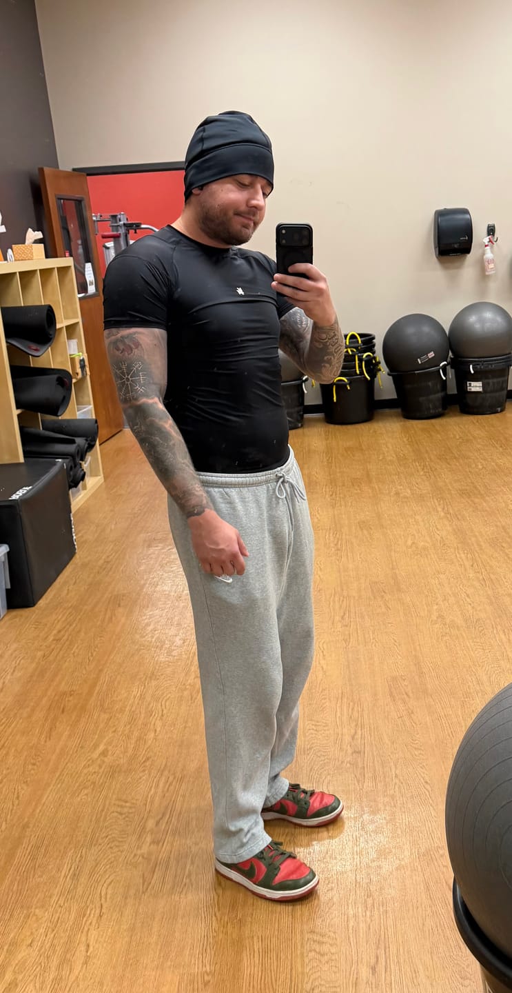Customer photo review of 4282 - Posture Compression Tees