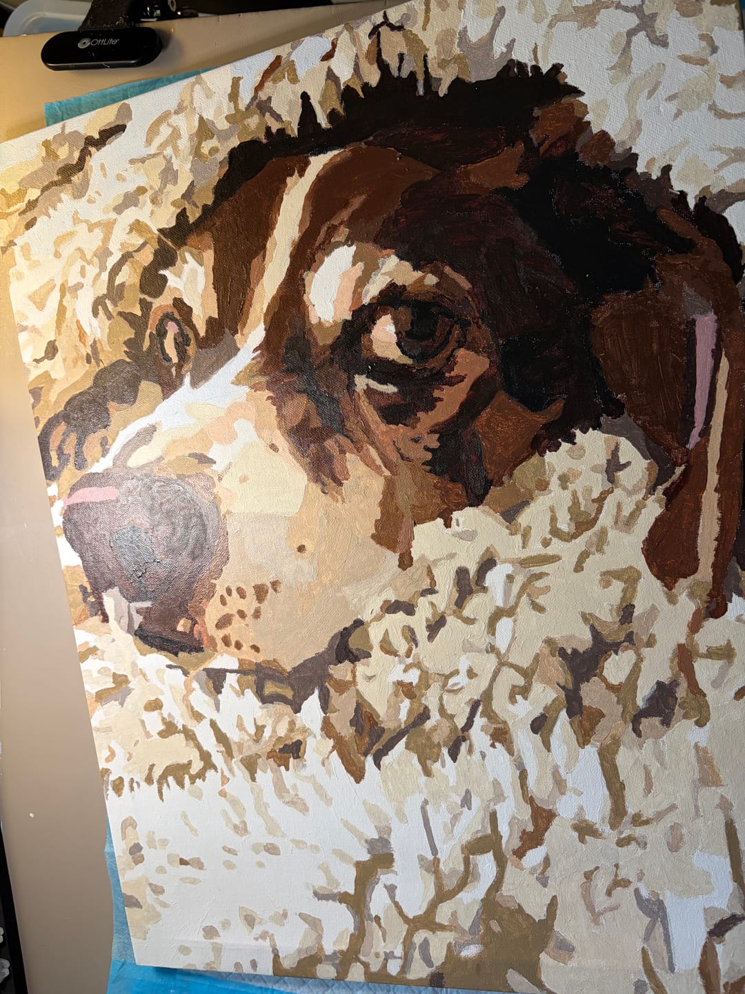 Customer photo review of Custom Paint By Numbers Kit
