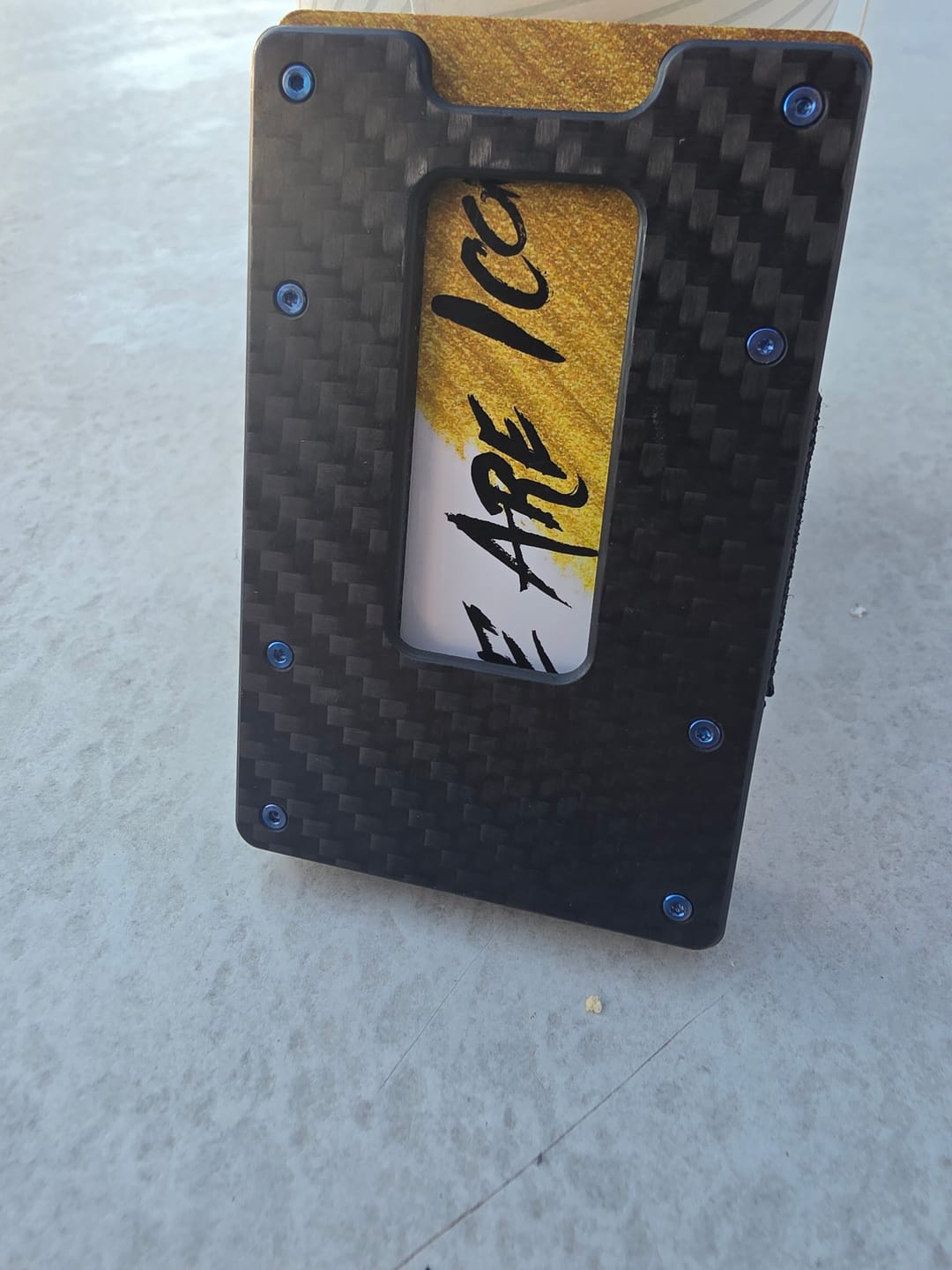 Customer photo review of Titanium Screws BLUE | only for Aluminum Space Frame