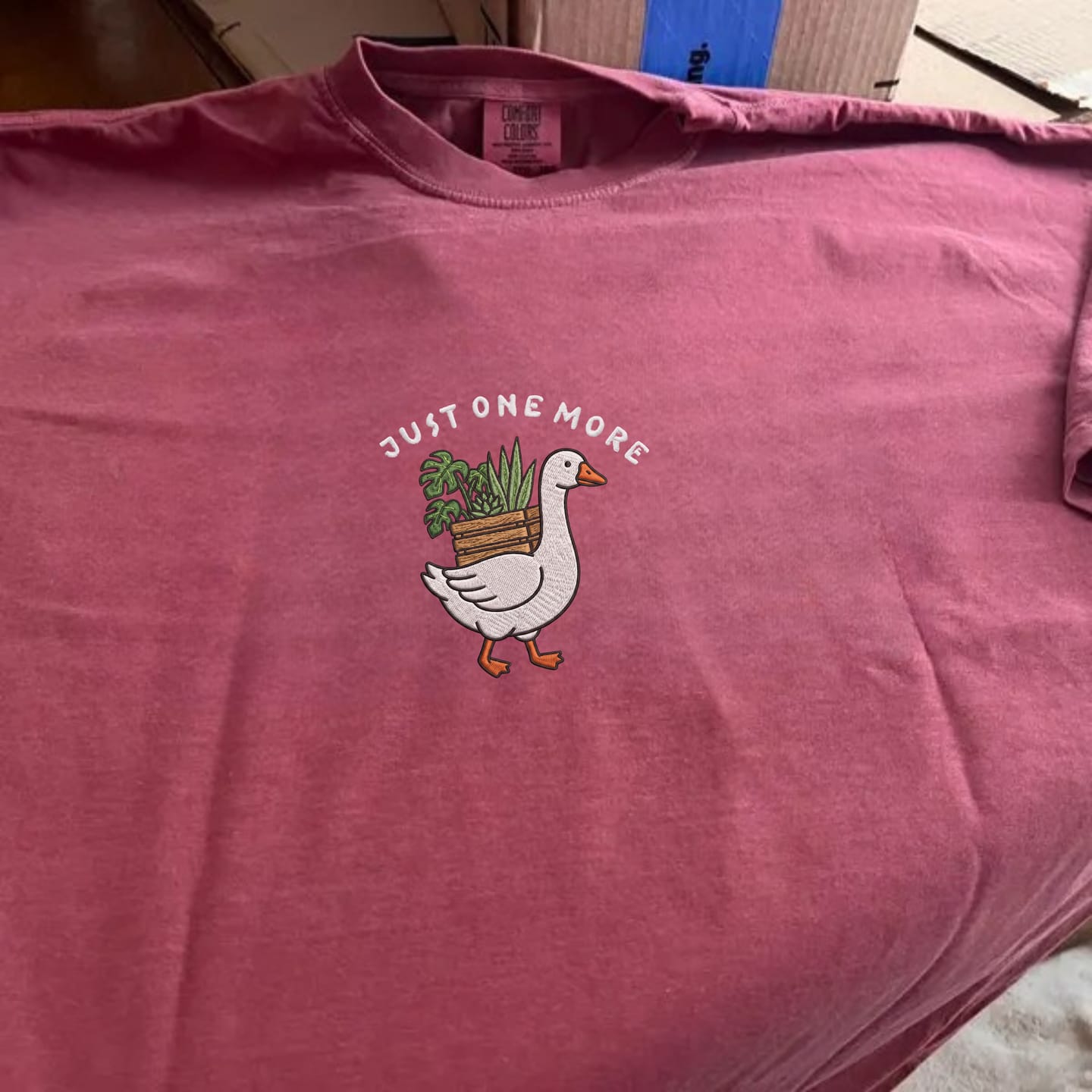 Customer photo review of Houseplant Embroidered T-Shirt