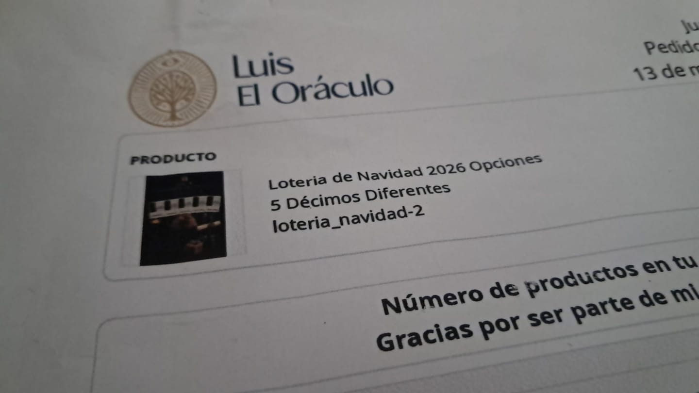 Customer photo review of Loteria de Navidad 2026 Opciones
