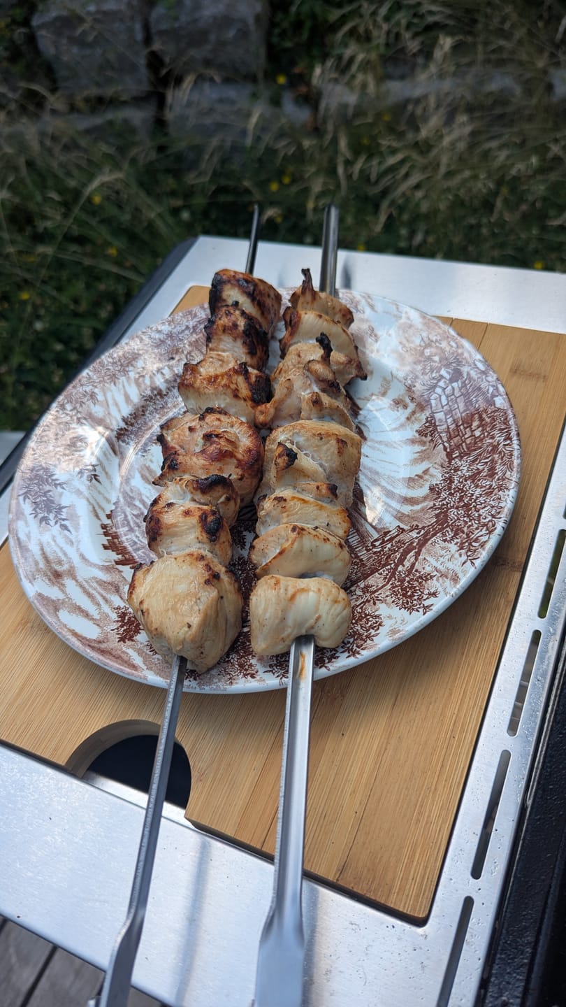 Customer photo review of Hähnchen-Schaschlik Original – zart mariniert & grillfertig | mySchaschlik