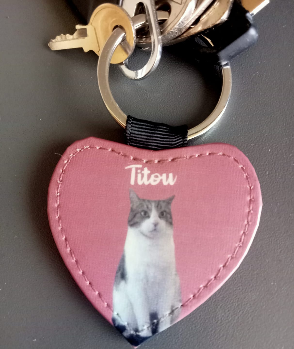 Customer photo review of Portrait d'animal - Porte-clés personnalisé