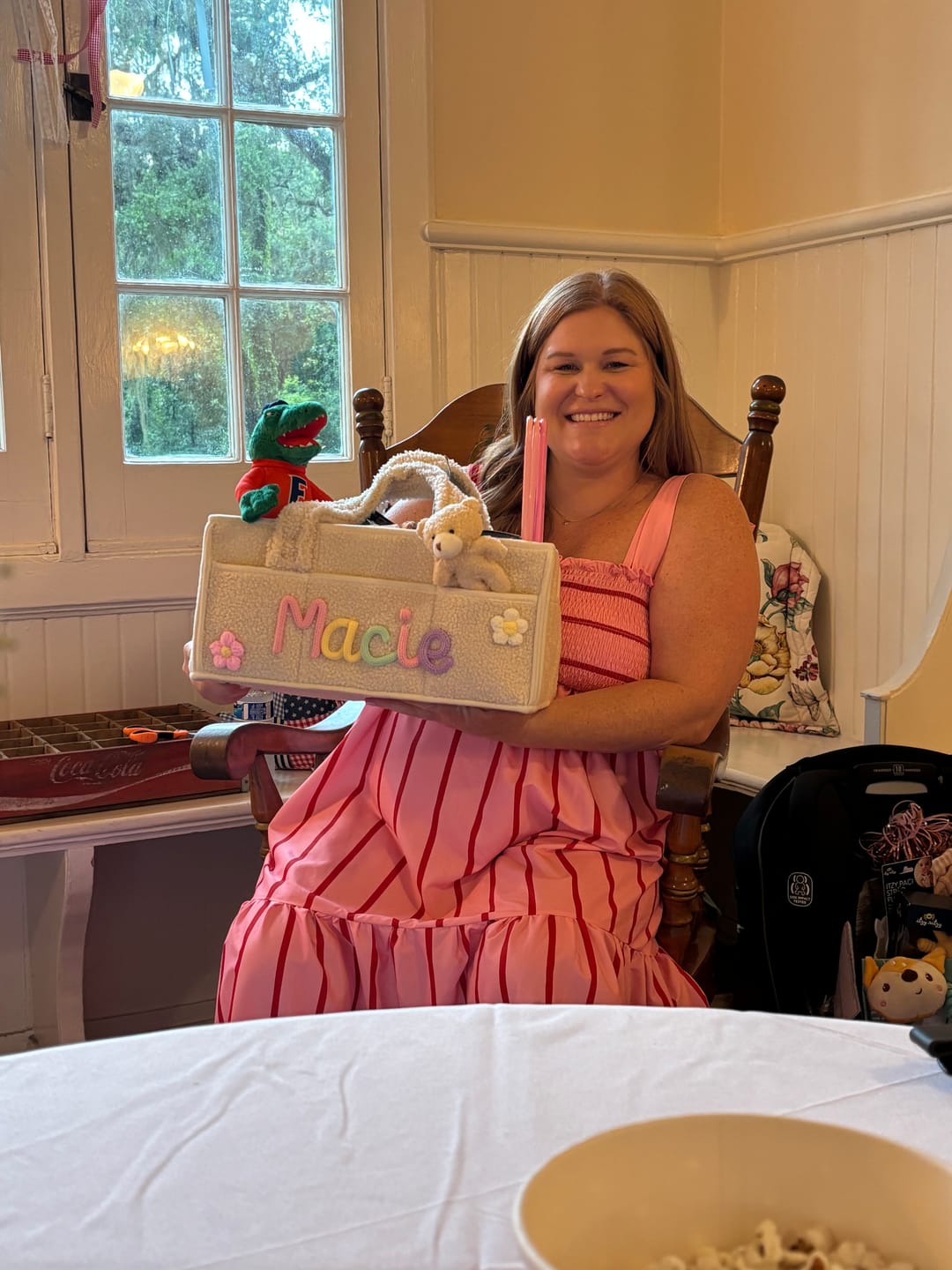Customer photo review of K&C - Personalized Baby Storage Basket
