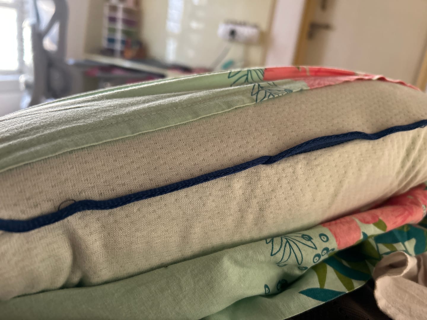 Customer photo review of Flo Adjustable Pillow (Memory Foam)