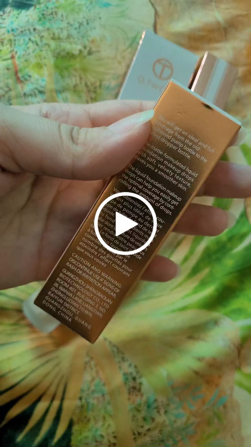 Customer video review of O.TWO.O LIQUID DROP FOUNDATION