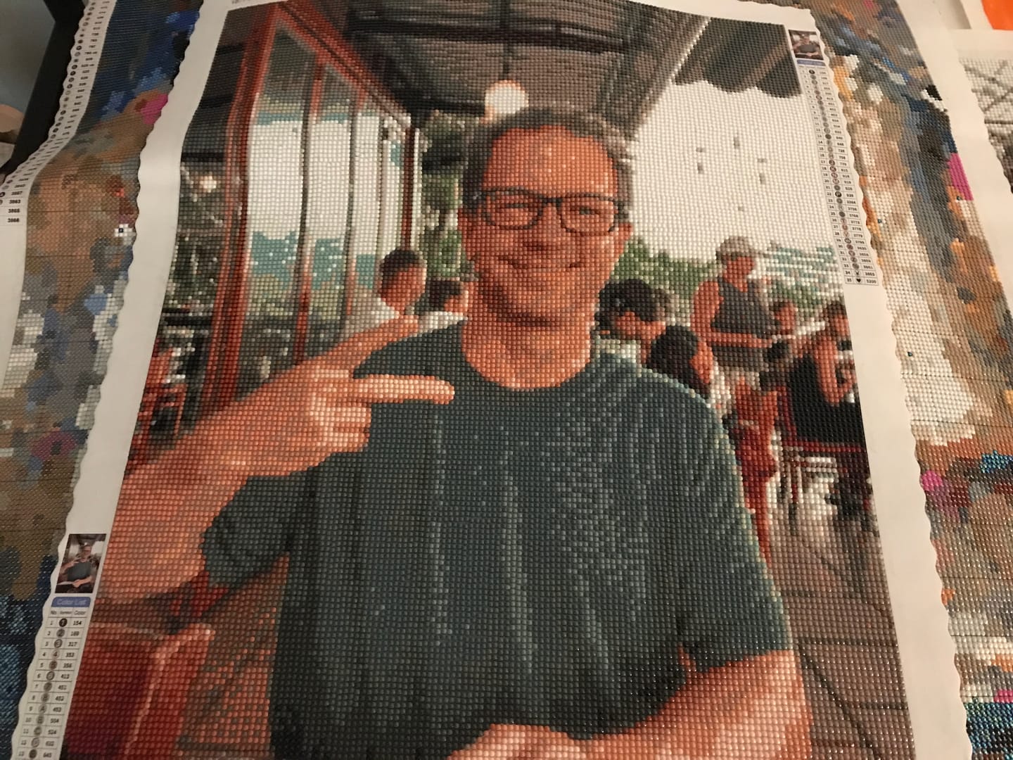 Customer photo review of Custom Diamond Painting