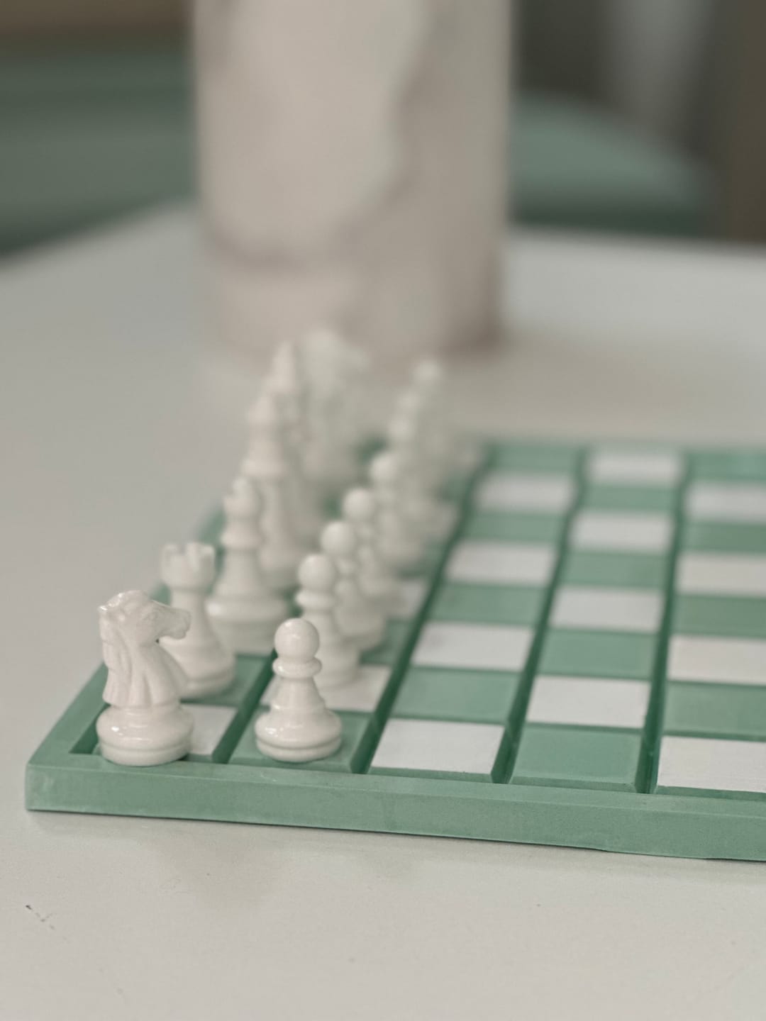 Customer photo review of 12x12x0.75" Small Chess Board Silicone Mold With 1.2" Squares