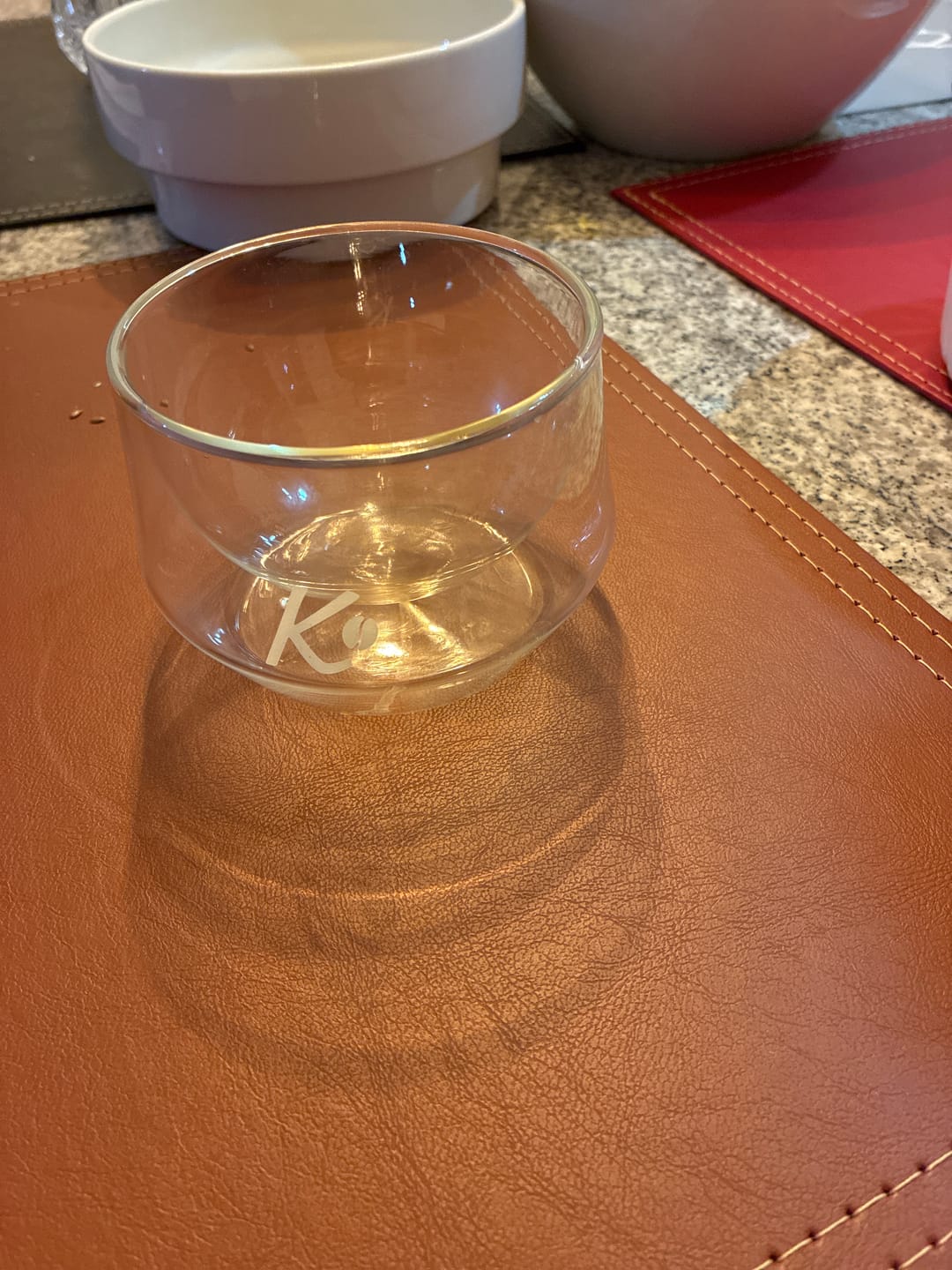 Customer photo review of Vaso Doble Pared Borosilicato Señor K Capacidad 250ml