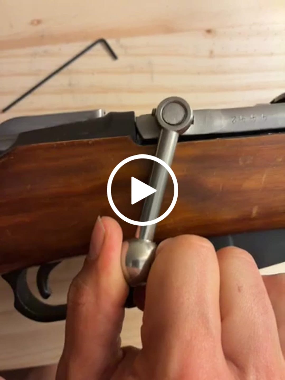 Customer video review of Mosin Nagant thread on bent bolt handle - no welding required