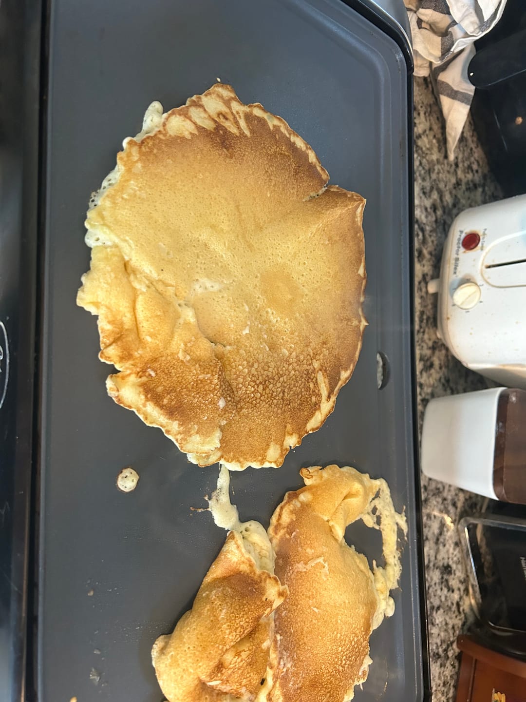 Customer photo review of Cousin T's 250th Anniversary Pancake & Syrup Bundle