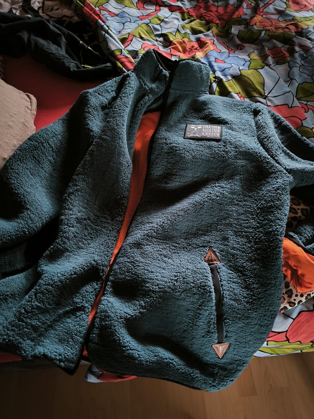 Customer photo review of Einatmen, ausatmen, ignorieren · Klettwattpatch V2