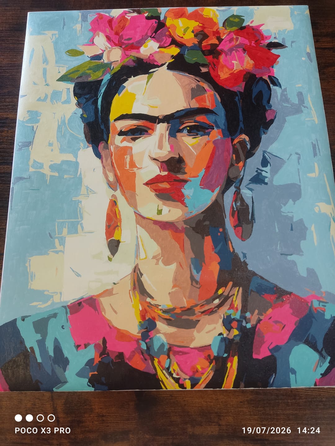 Customer photo review of Expressive Frida | Paint by Number