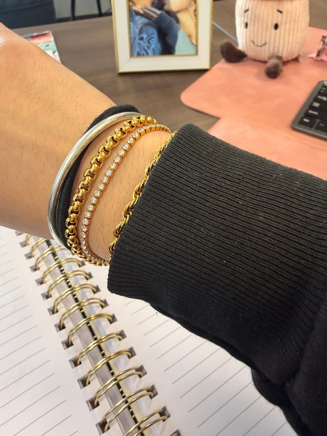 Customer photo review of Rope Link Bracelet Set