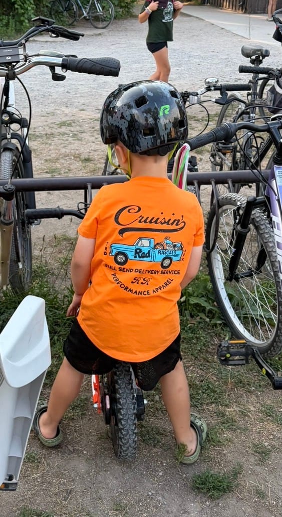 Customer photo review of Full Send Delivery Service T-Shirt