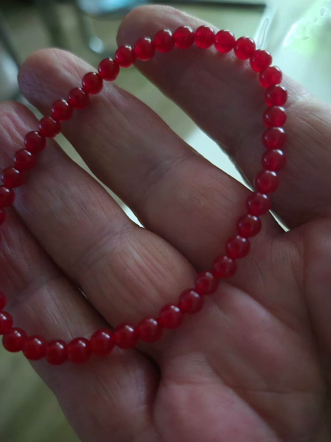 Customer photo review of Karneol Armband - Perlen