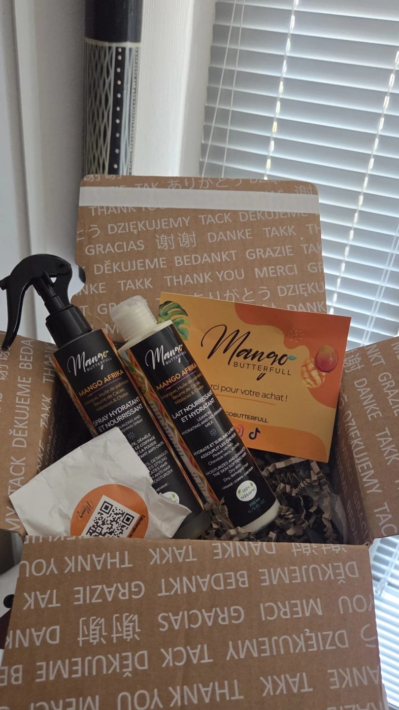 Customer photo review of Spray Hydratant & Nourrissant MANGO AFRIKA – Hydratation Express