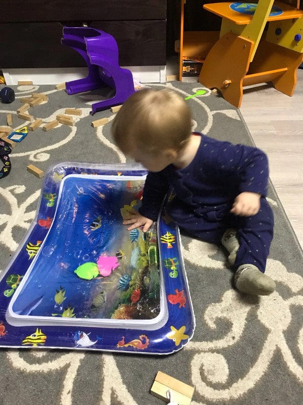 Customer photo review of Baby Wasserspielmatte Aktivitätsmatte | Bauchlage Meerestiere Muskelkraft Entwicklung