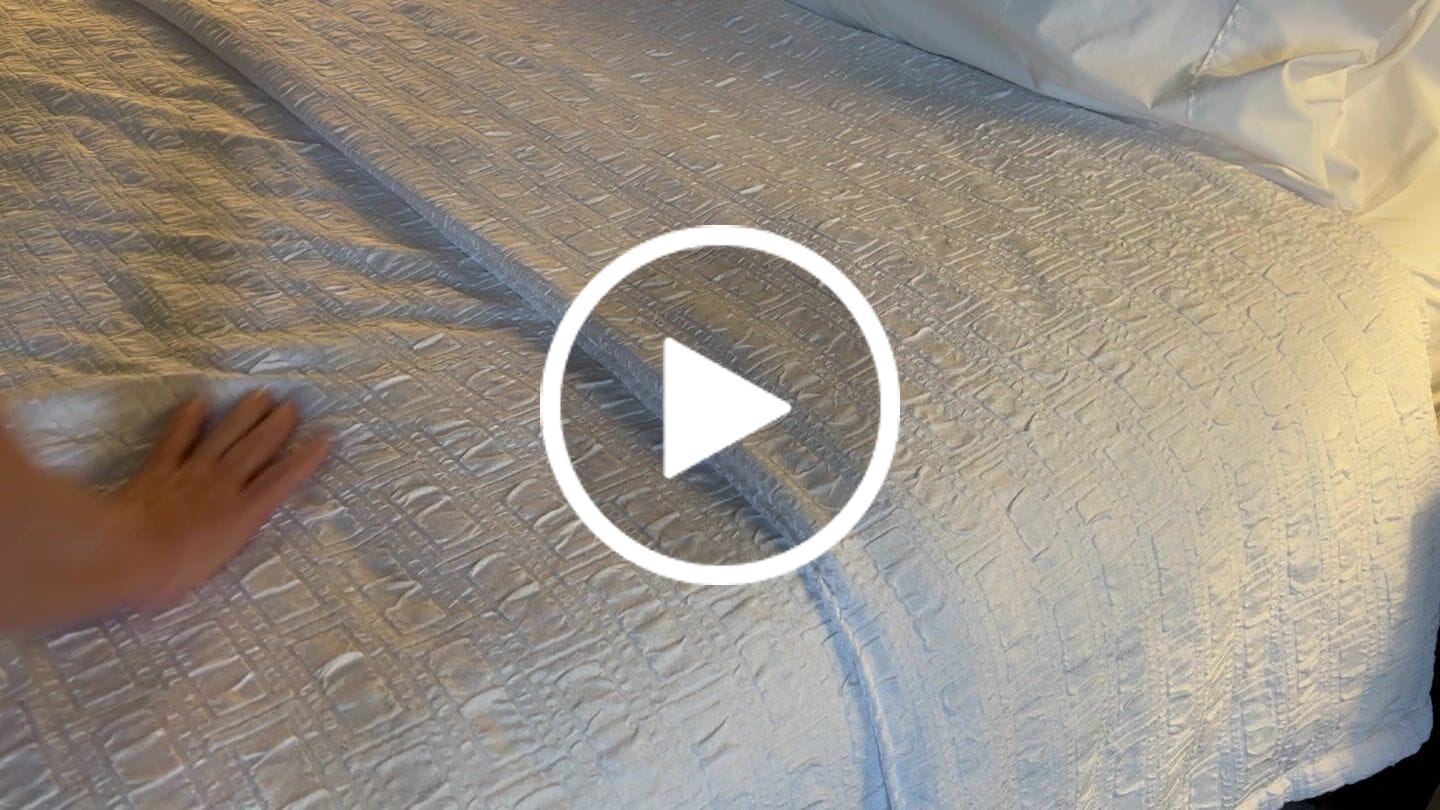 Customer video review of Juicy Waterproof Blanket