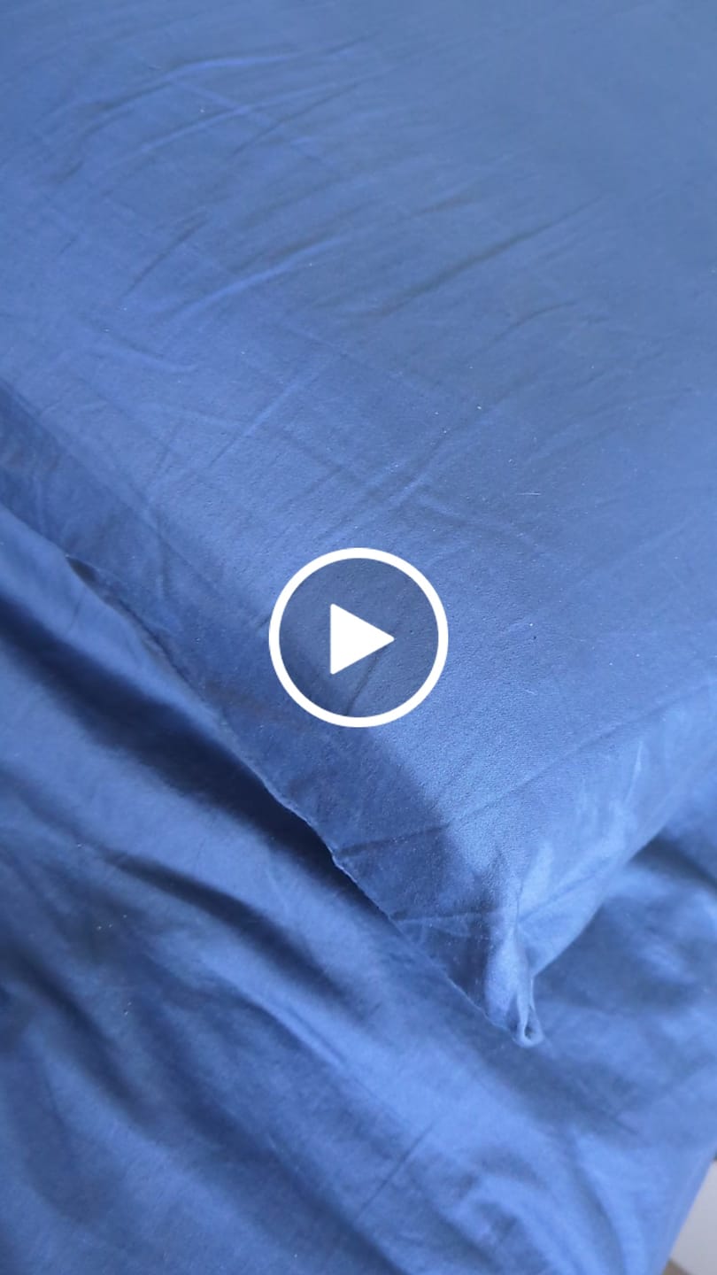Customer video review of זוג ציפיות לכרית פרימיום כותנה 300 - DarkBlue