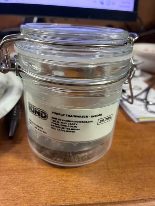 Customer photo review of Purple Trainwreck - Indoor - 4 Grams - Sativa