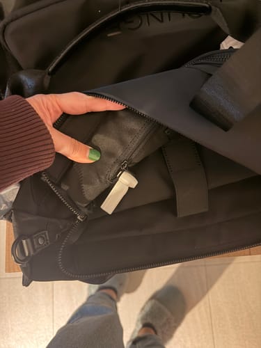 Reseña con foto de un cliente sobre Bolso Nylon Llavero Computador Icónica