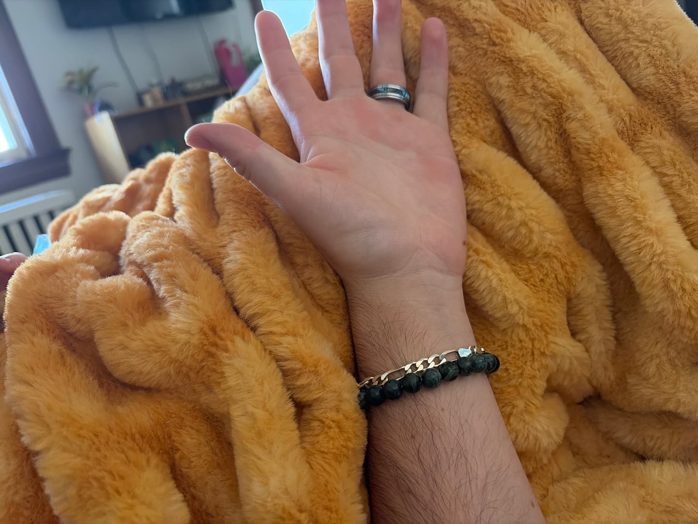 Customer photo review of SILVER FIGARO BRACELET