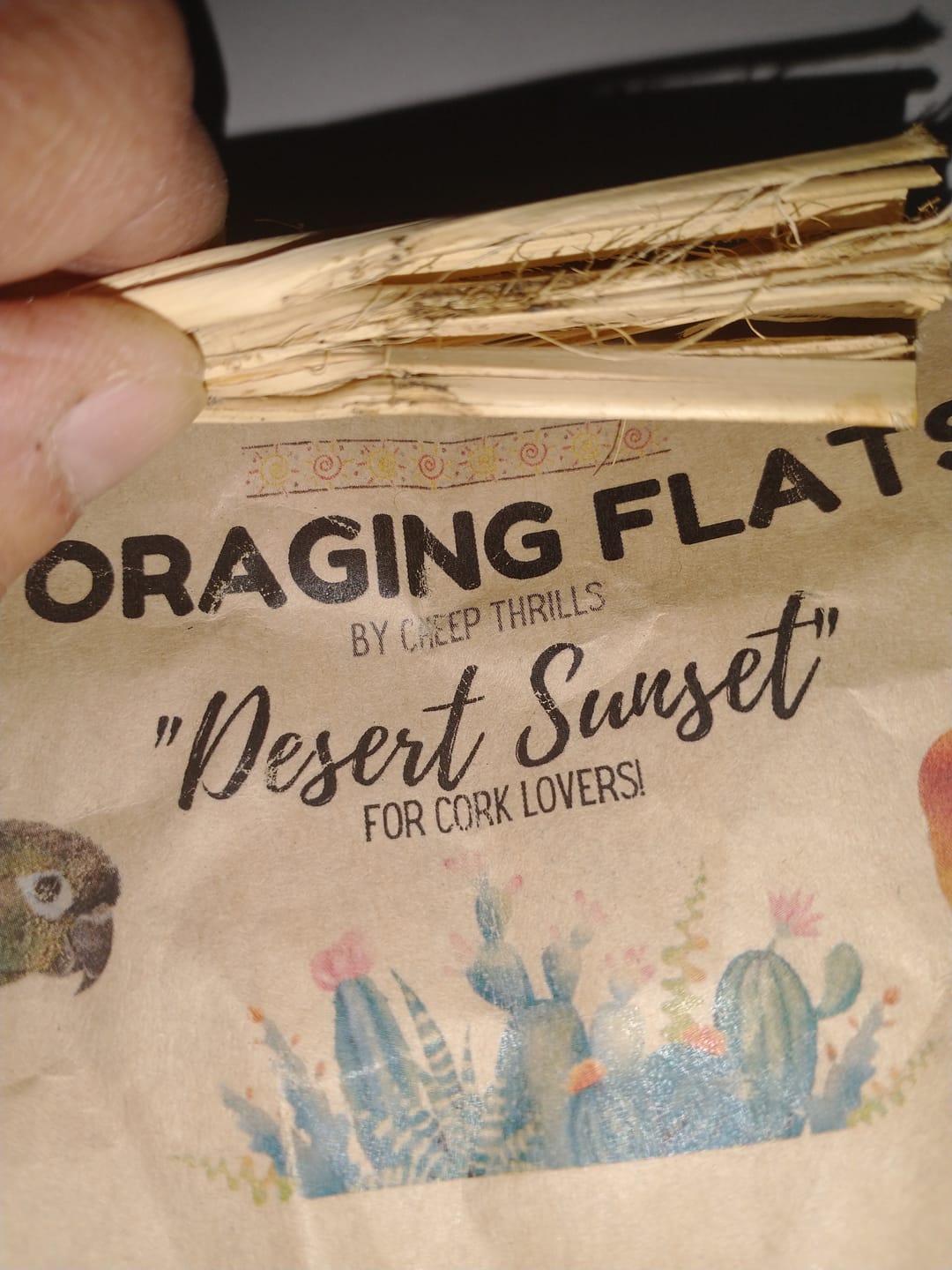 Customer photo review of Foraging Flat Bird Toy (BYOT) – Interactive Treat Hide & Shredding Tray for Parrots, Conures, Cockatiels