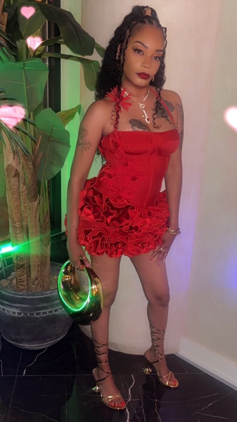 Customer photo review of Sophia Rose – Red (Only a few left)
