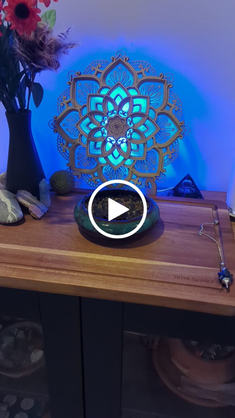 Customer video review of Lotus Flower Mandala Light Lamp