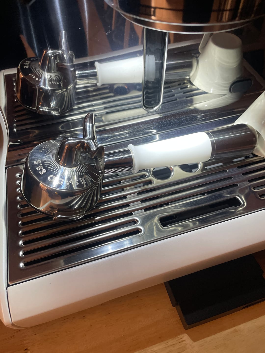 Customer photo review of Modular Portafilter Handles
