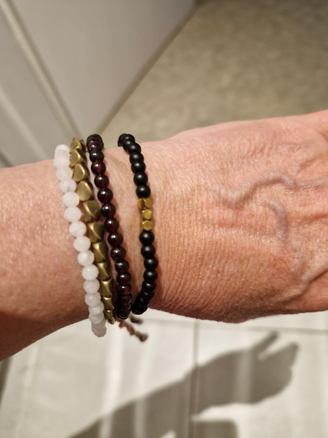 Customer photo review of Obsidian Armband