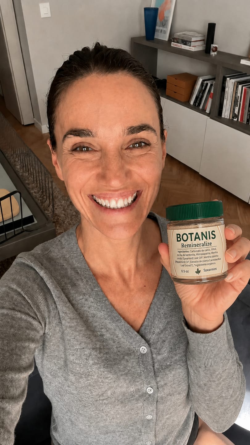 Customer photo review of Botanis | Conservá tus dientes por más tiempo