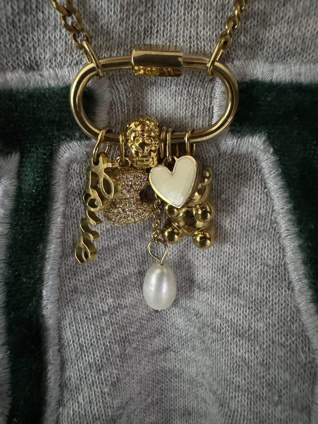 Customer photo review of Balloon Letter Charm Glitter