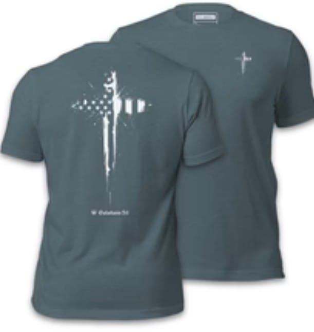 Customer photo review of Galatians 5:1 Shirt