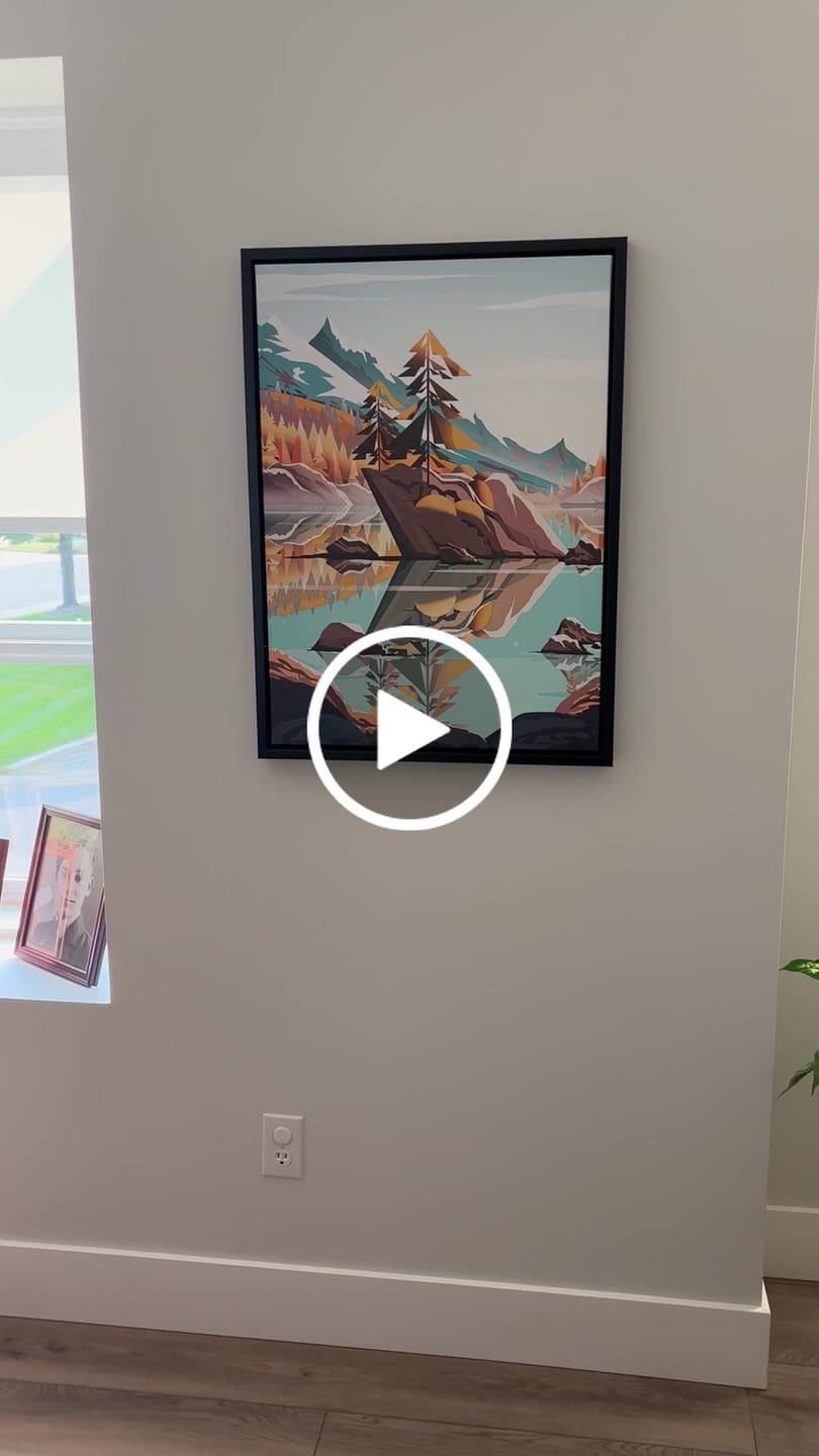 Customer video review of VANCOUVER TIME PORT MOODY REFLECTIONS CANVAS