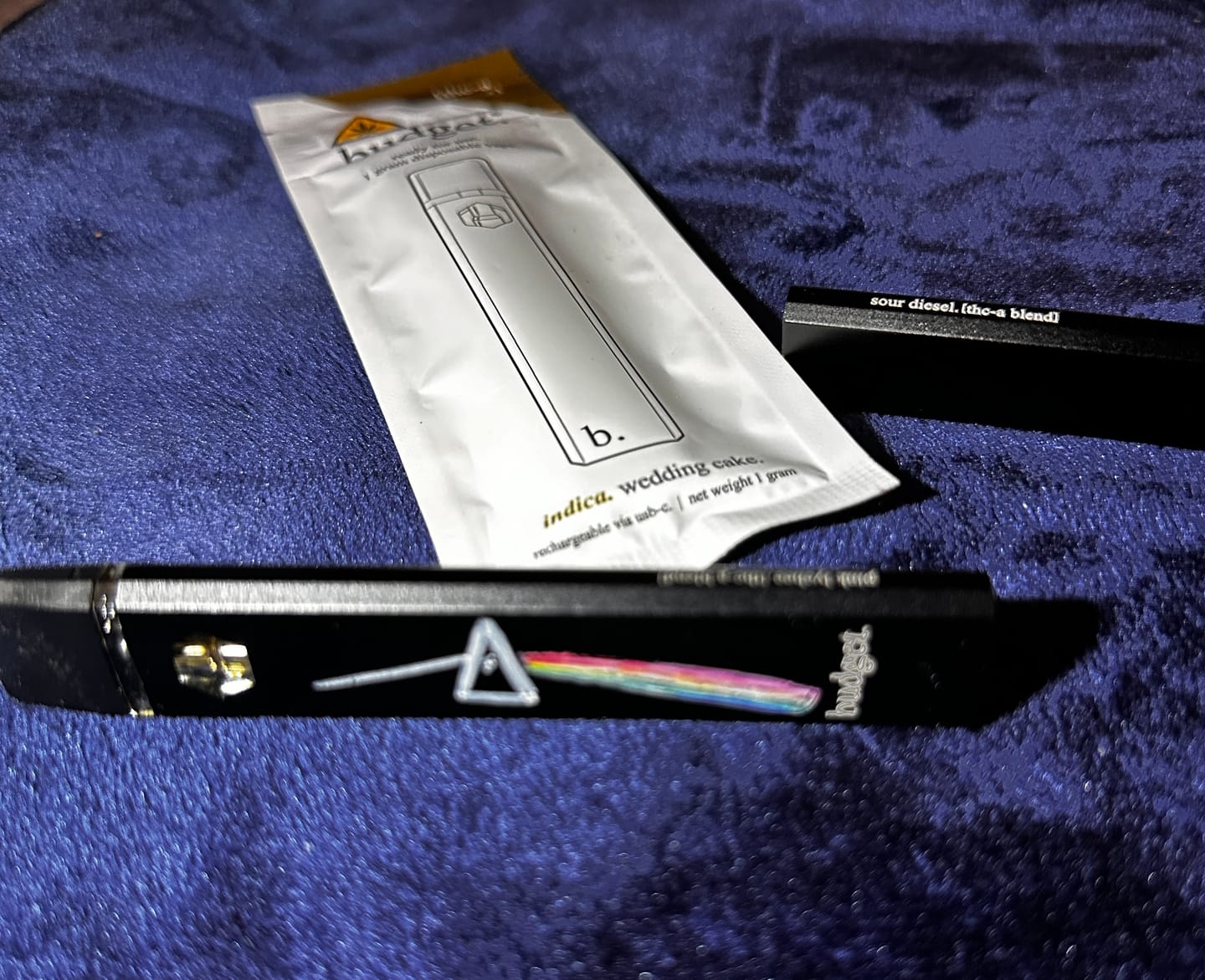 Customer photo review of 3pc Flavor Pack of 1 Gram THCA Blend Vape Pen