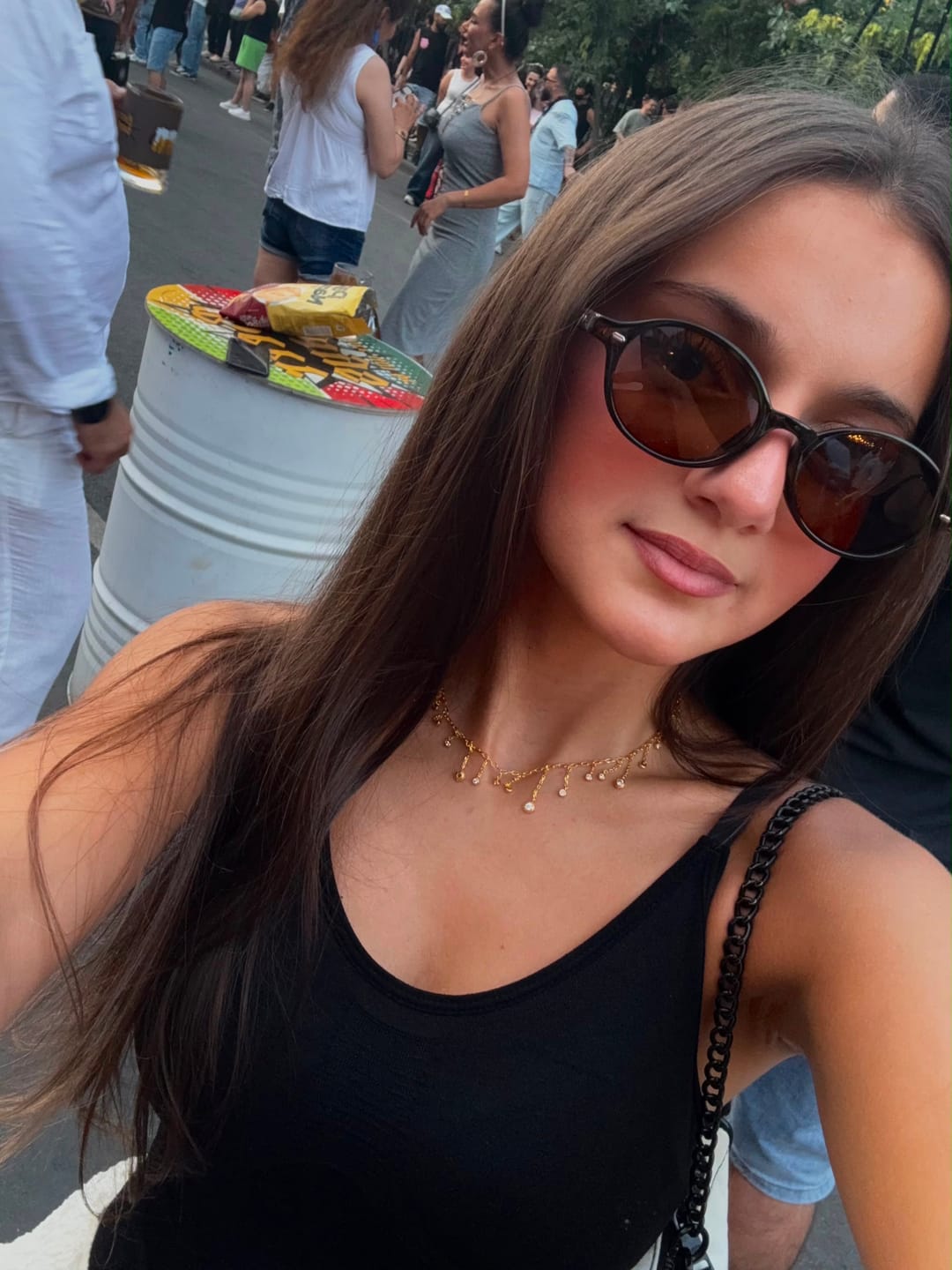 Customer photo review of Sol Drop Necklace