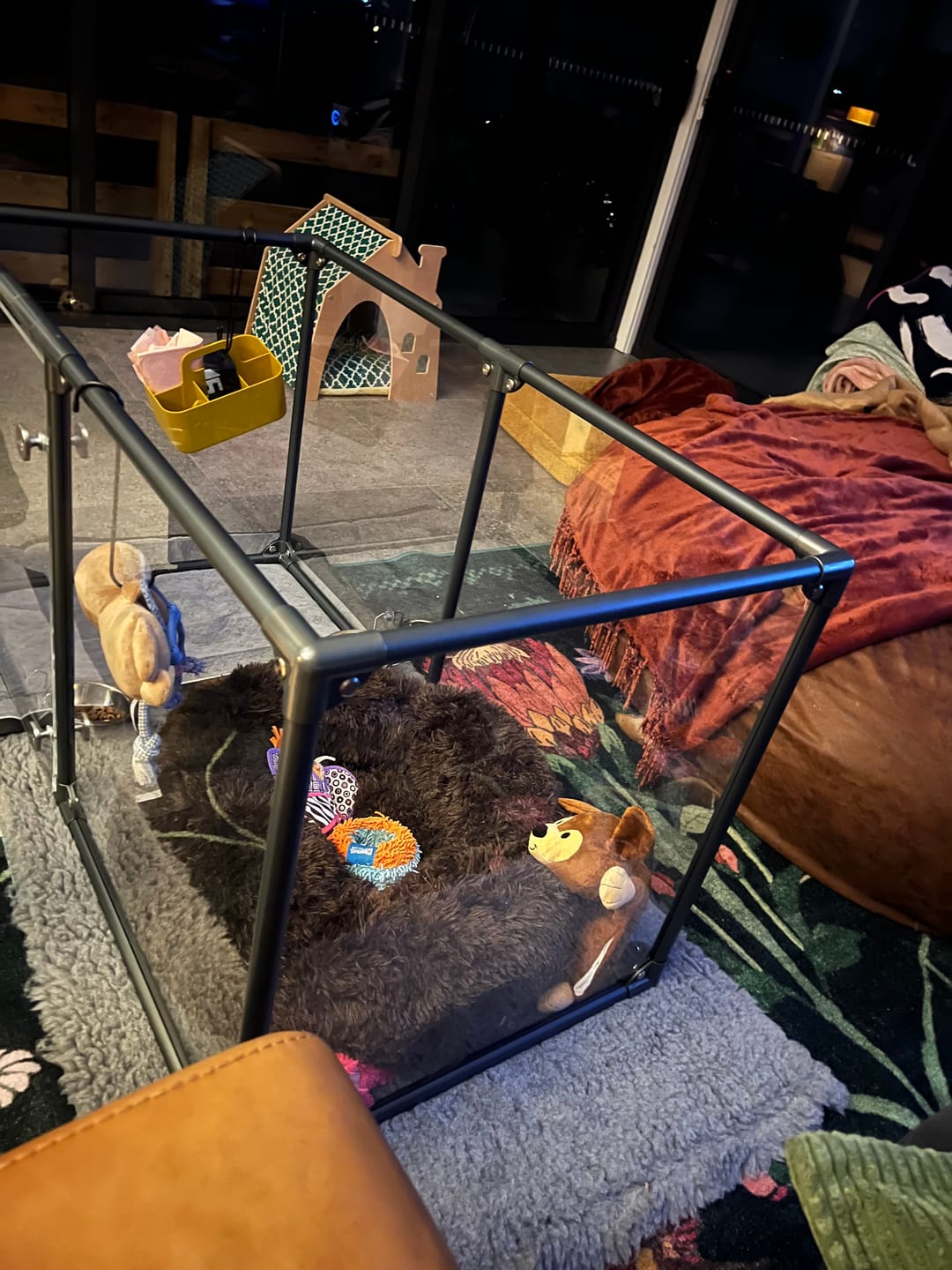 Customer photo review of 27" (69 cm) Tall Small Lucidium Pet Pen.