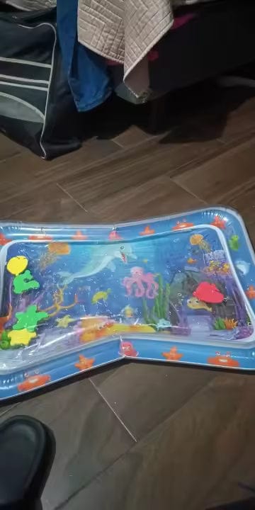 Customer photo review of Baby Wasserspielmatte Aktivitätsmatte | Bauchlage Meerestiere Muskelkraft Entwicklung