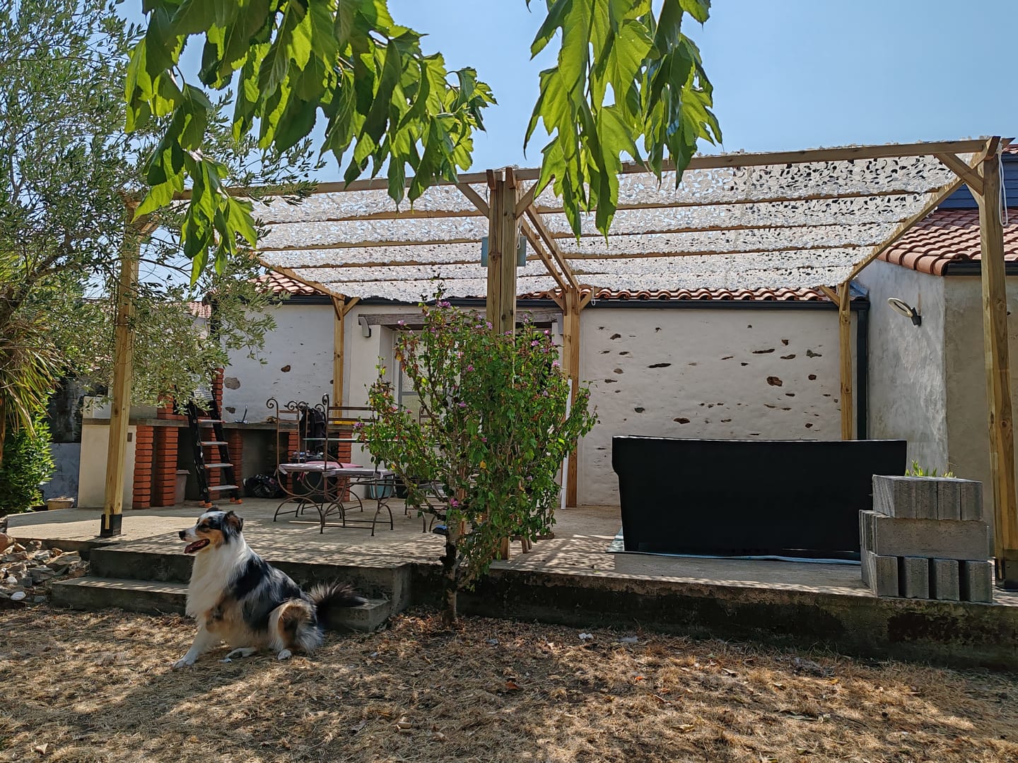 Customer photo review of Filet de camouflage renforcé blanc